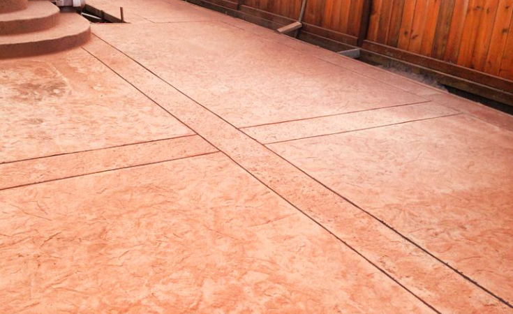 Stamped and colored concrete in Seattle