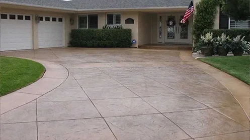 Stamped Concrete Driveway in Seattle, WA